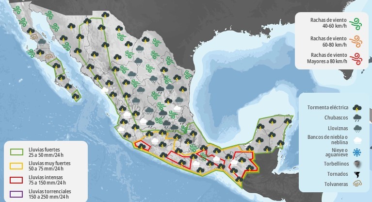 Mapa del tiempo 31VIII25