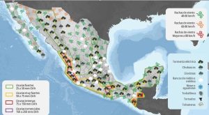 Mapa meteorológico nacional 13VIII25