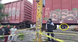 Ciclista arrollado por el tren