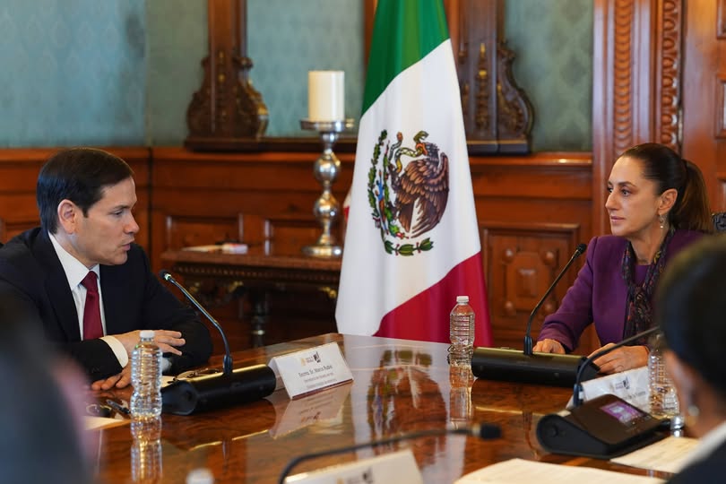 Claudia Sheinbaum y Marco Rubio