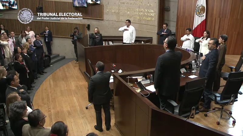 Instalación Sala Superior del TEPJF