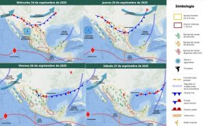 Mapa del estado del tiempo 24IX25