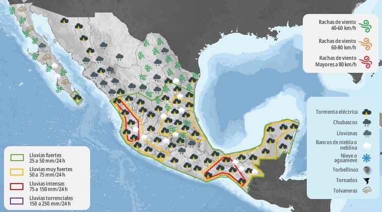 Mapa del tiempo 11IX25