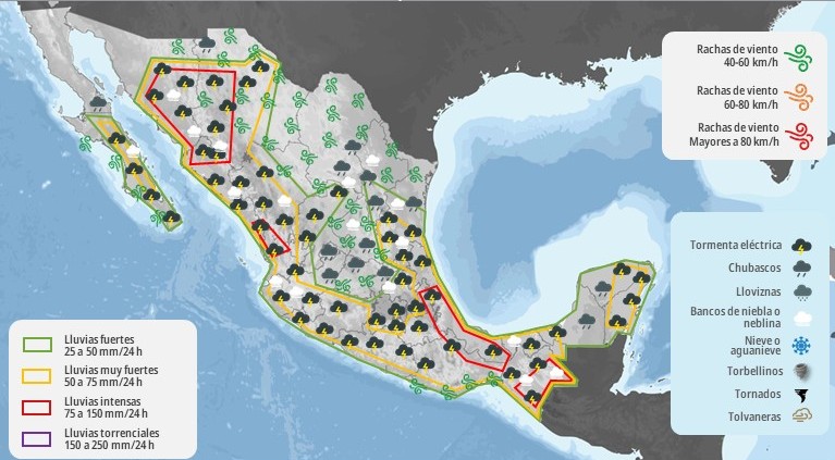 Mapa del tiempo 16IX25