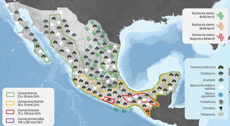 Mapa del tiempo 21IX25