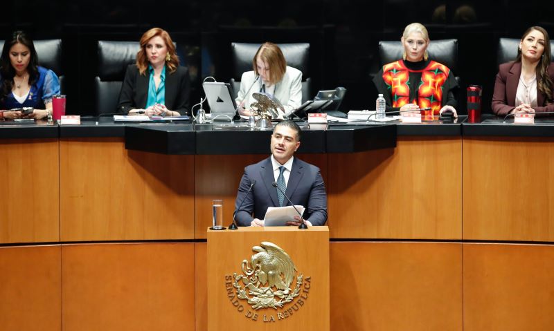 Comparecencia de Omar García Harfuch en el Senado.