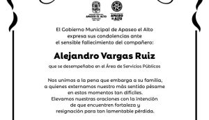 Condolencias Apaseo el Alto