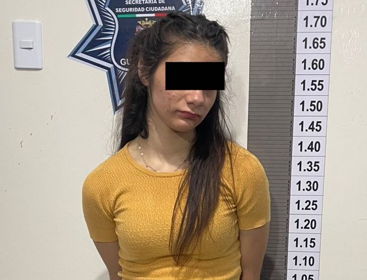 Detenida con droga en Guanajuato capital.