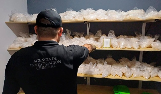 Droga incautada en Culiacán.