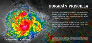 Huracán Priscila, imagen.