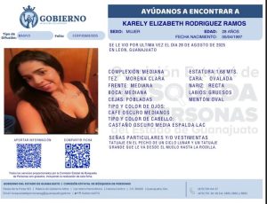 Karely Elizabeth Rodríguez Ramos, desparecida en León