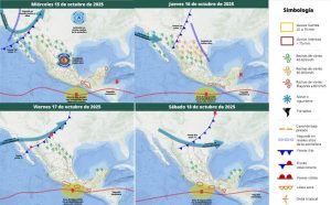 Mapa del estado del tiempo 14X25