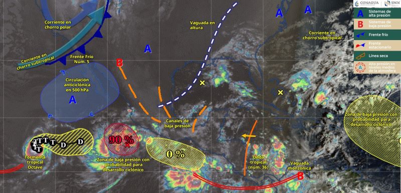 Mapa del estado del tiempo 4X25