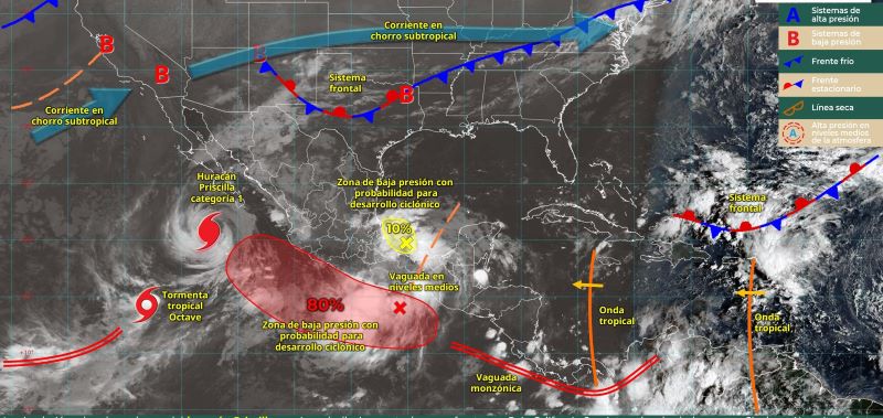 Mapa del estado del tiempo 8X25
