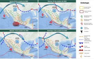 Mapa del estado del tiempo 9X25