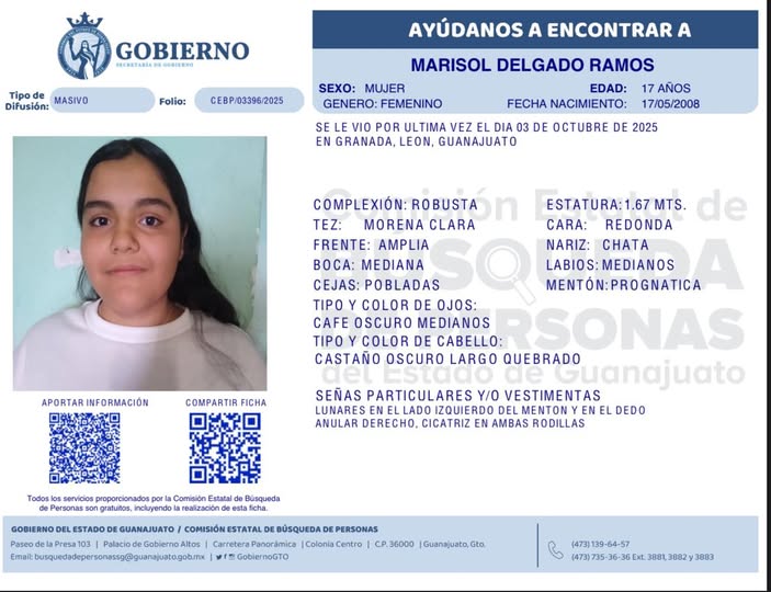 Marisol Delgado Ramos, desaparecida en León.