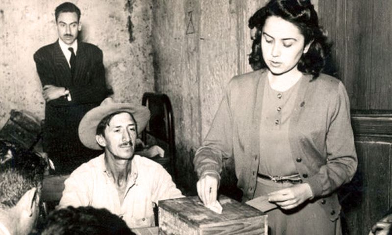Reconocimiento del voto femenino