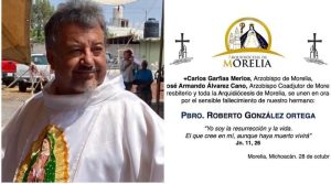 Sacerdote Roberto González Ortega, muerto en accidente carretero.