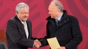 Alejandro Gertz Manero con Adrés Manuel López Obrador.