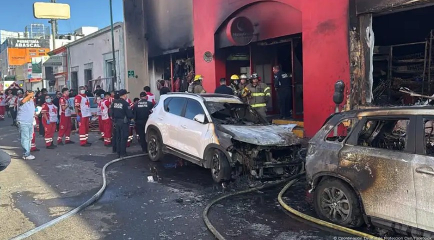 Explosión en supermercado