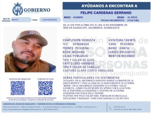 Felipe Cárdenas Serrano, desaparecido en Salamanca.