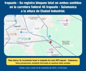 Imagen croquis bloqueo carretero