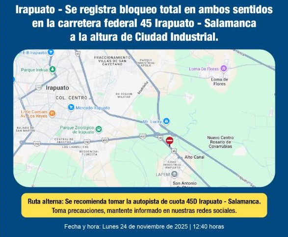 Imagen croquis bloqueo carretero