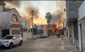 Incendio en durmientes en Irapuato