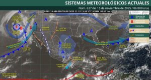 Mapa del estado del tiempo 14XI25