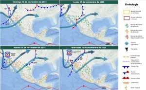 Mapa del estado del tiempo 16XI25