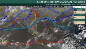 Mapa del estado del tiempo 17XI25