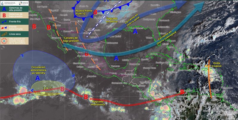 Mapa del estado del tiempo 1XI25