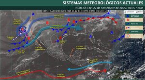Mapa del estado del tiempo 22XI25