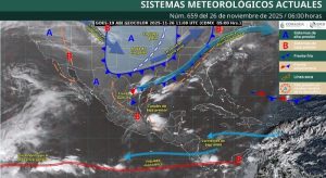 Mapa del estado del tiempo 26XI25