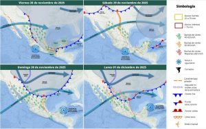 Mapa del estado del tiempo 28XI25