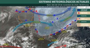 Mapa del estado del tiempo 29XI25