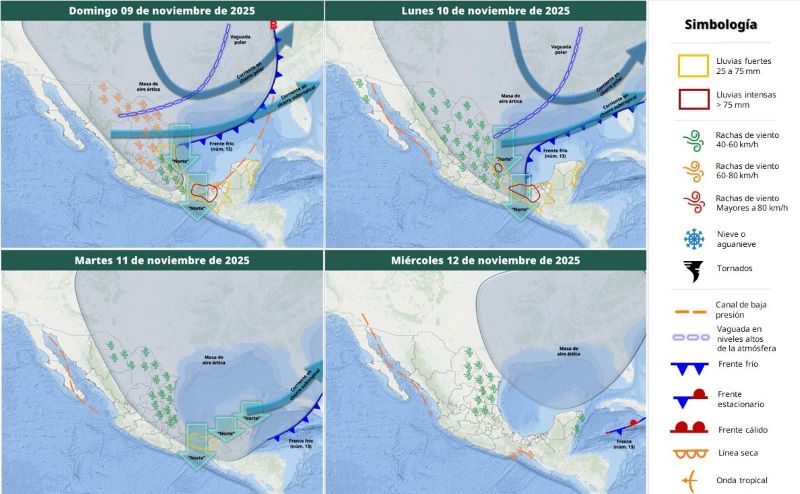 Mapa del tiempo 9XI25