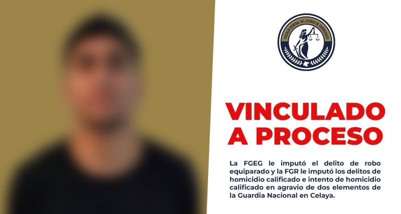 Cristian Axel N mató e elemento de la Guardia Nacional e hirió a otro en Celaya