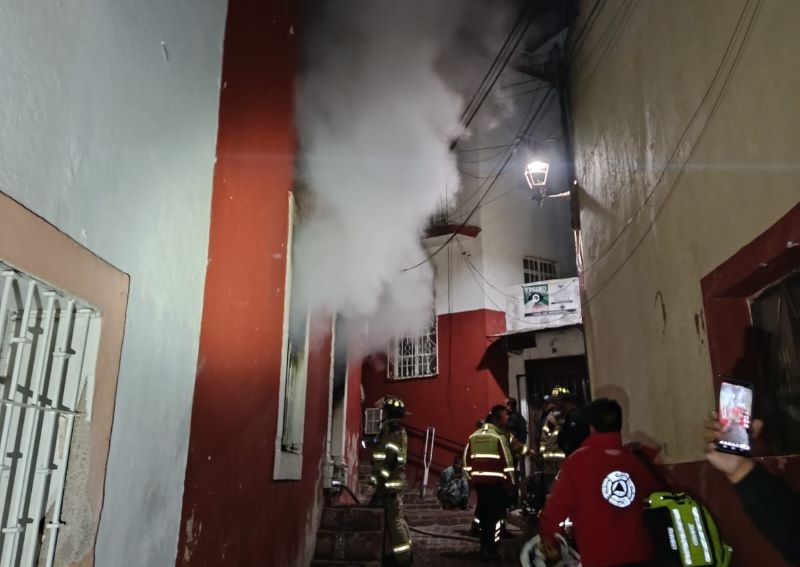 Incendio en Guanajuato capital.