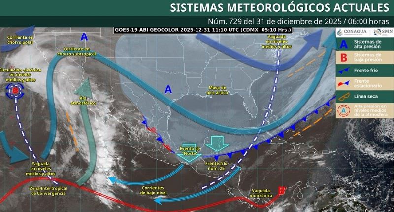 Mapa del tiempo 31XII25