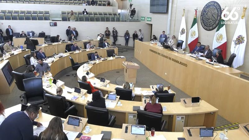Pleno del congreso de Guanajuato votación.