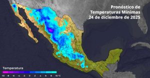 Temperaturas mínimas 24XII25