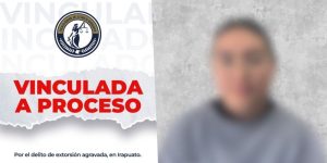 Jennifer de la Luz, extorsionadora.