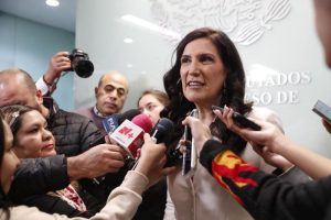 Kenia López Rabadán, presidenta de la Cámara de Diputados.