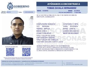 Tomás Zavala Hernández, desaparecido en San Felipe.