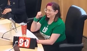 Diputada Sandra Alicia Pedroza Orozco y su contador de días.