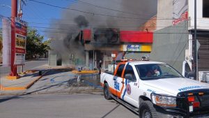 Incendio tienda de Purísima