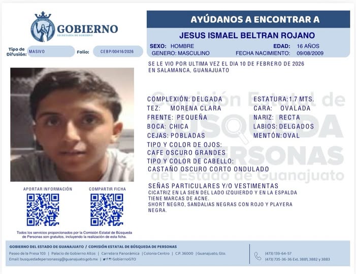 Jesús Ismael Beltrán Rojano, desaparecido en Salamanca.
