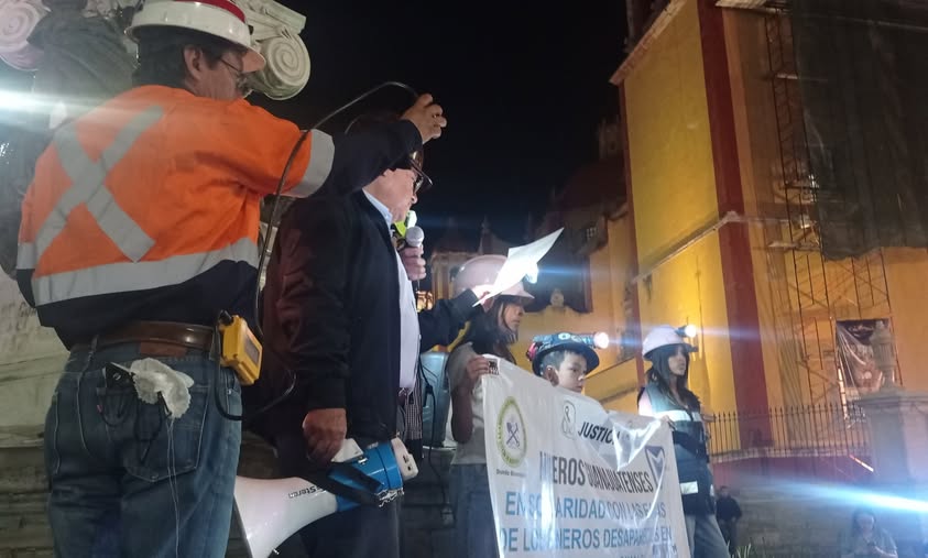 Manifestación mineros Guanajuato