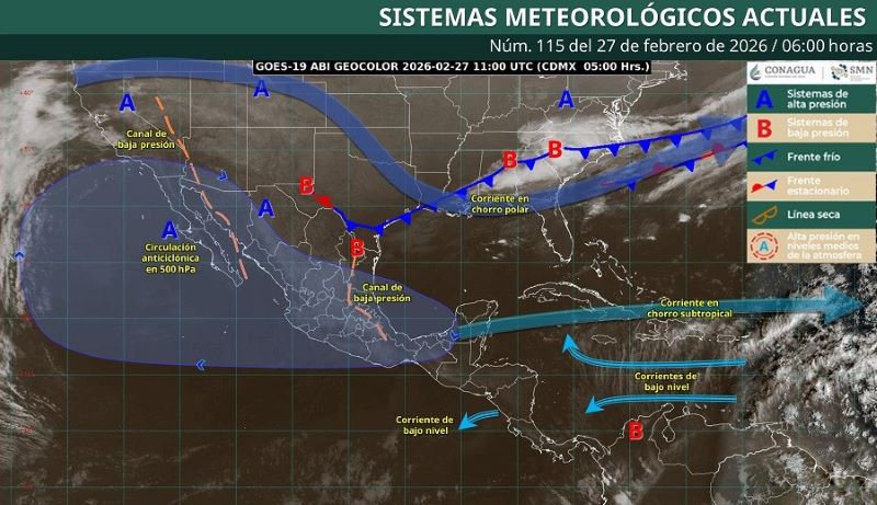 Mapa del estado del tiempo 26II26